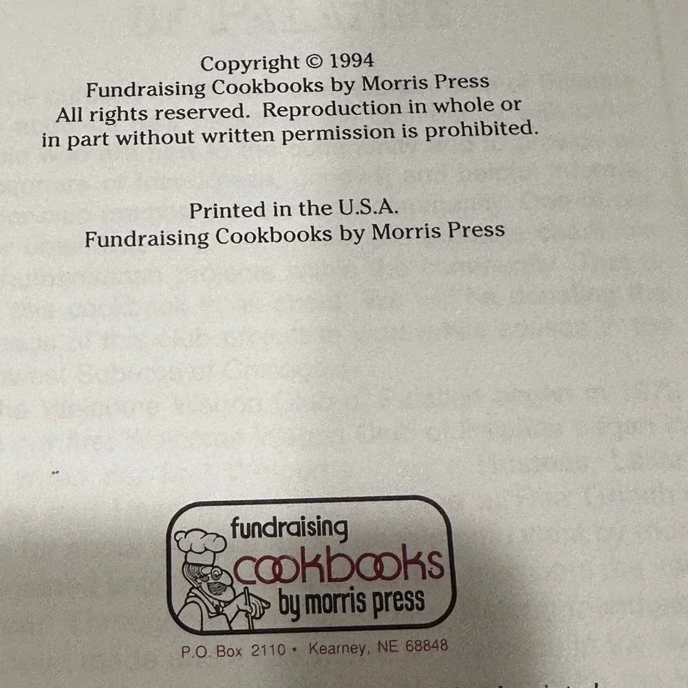 Morris Press Vintage Community Cookbooks Lot of 6 Spiral Bound‎ 1965-2000 Good